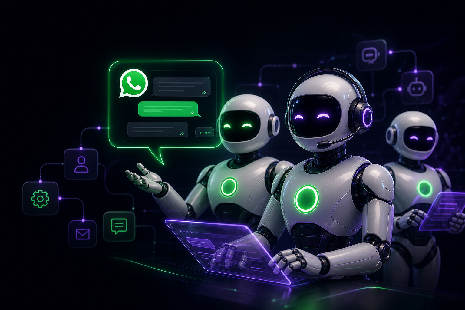 Robôs de atendimento e automação Zap7 Pro